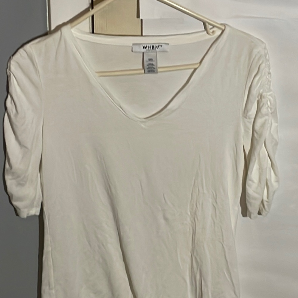 White House Black Market shirt size xxs gathered shirt elbow sleeves